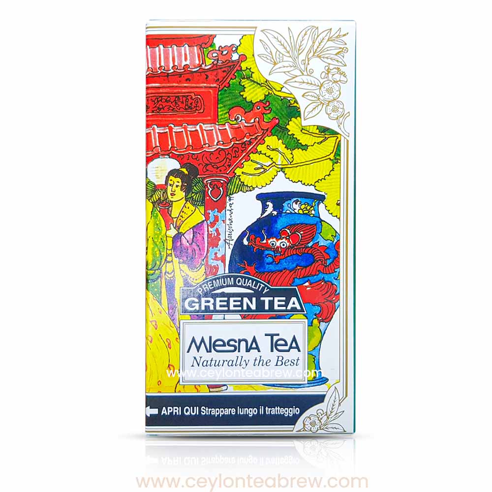 Mlesna Ceylon pure Green tea luxury tea bags