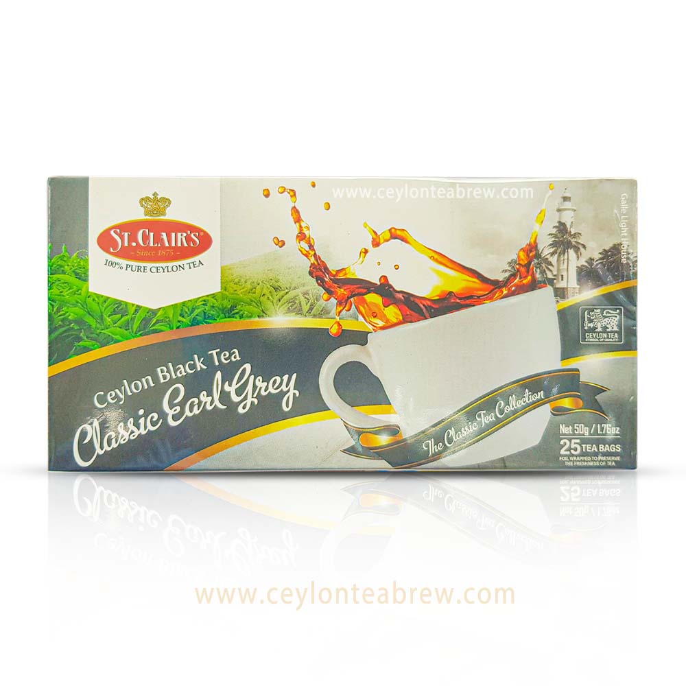 St Clair's Ceylon black tea classic earl grey tea bags