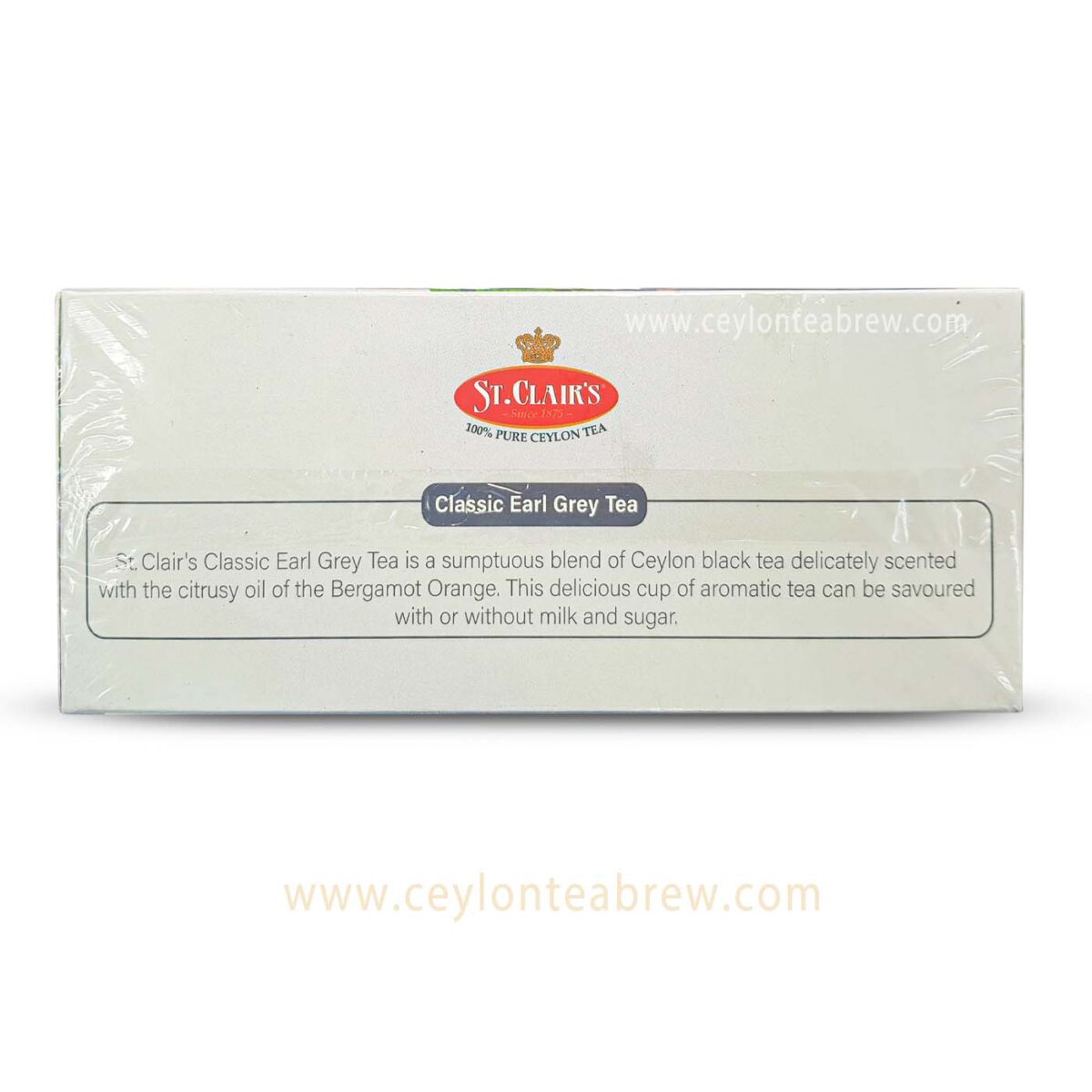 St Clair's Ceylon black tea classic earl grey tea bags 100