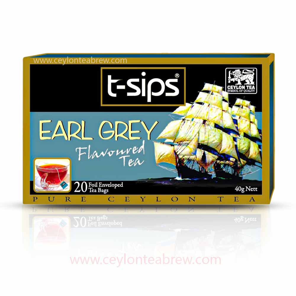 T- sips ceylon black tea bags earl grey tea