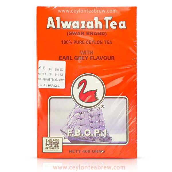 Alwazah Ceylon black leaf tea with earl grey flavor 400g