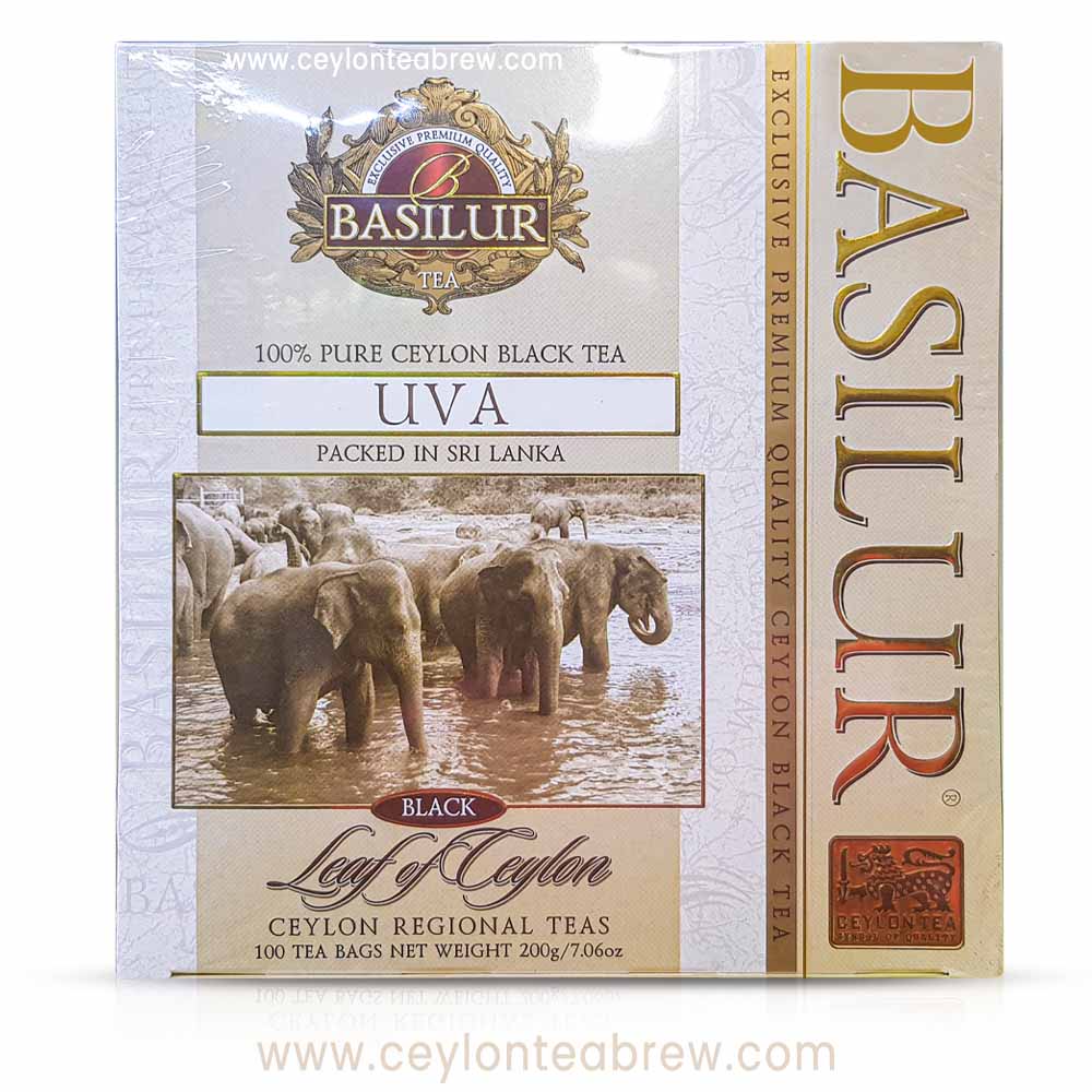 Basilur Ceylon black tea bags uva regional