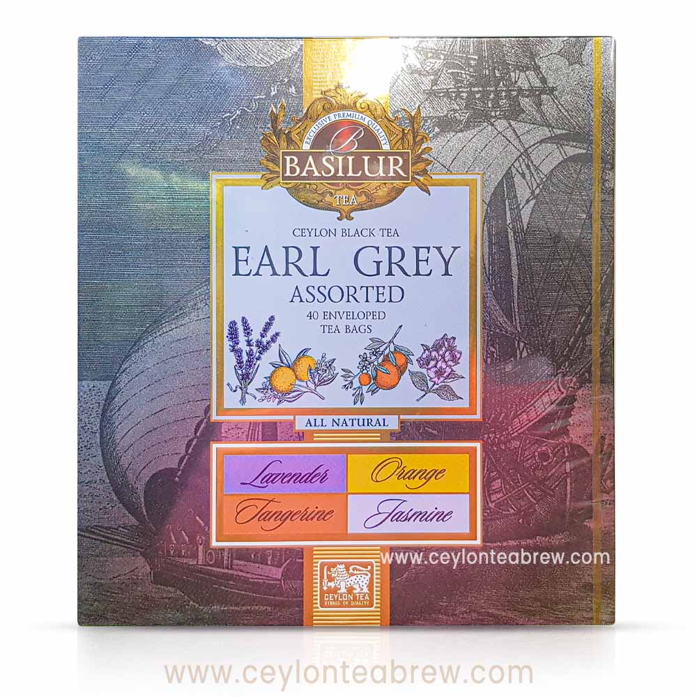 Basilur Ceylon black tea earl grey assorted tea bags