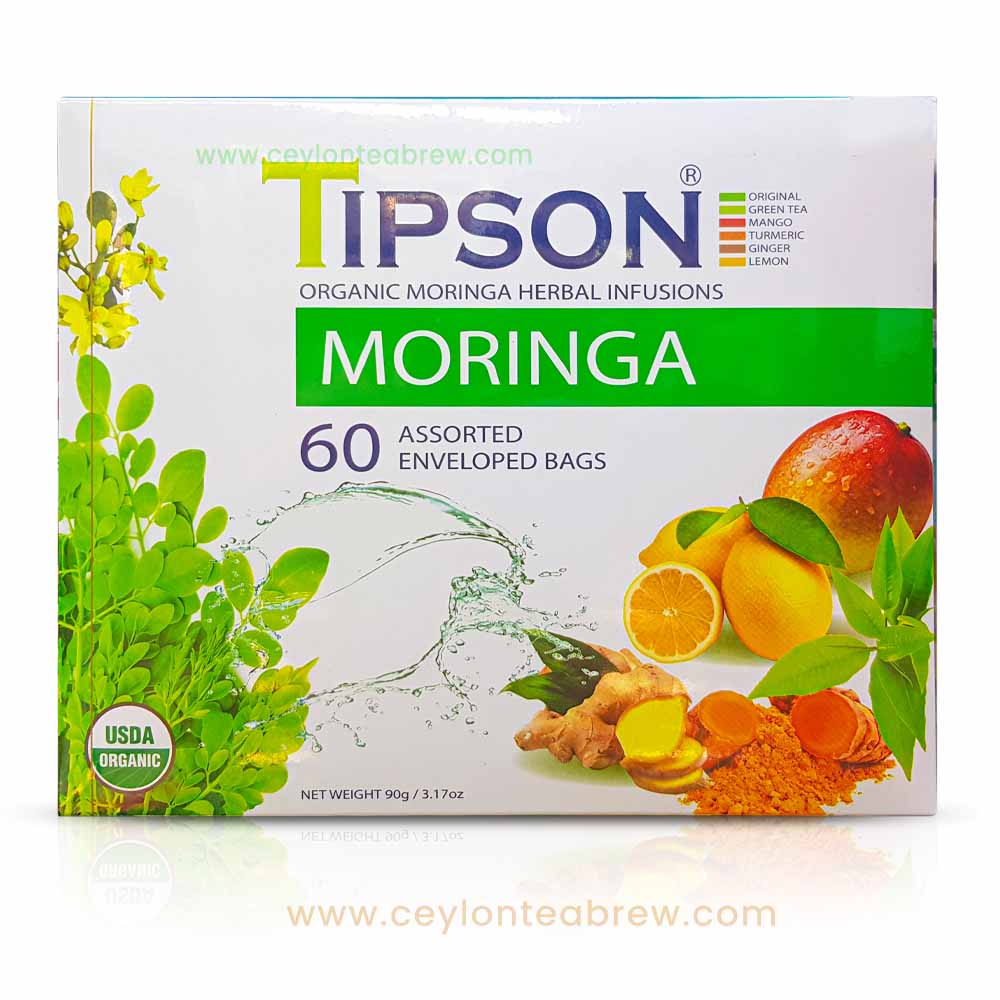 Tipson Ceylon tea moringa assorted tea packs