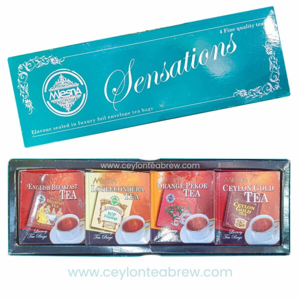 Mlesna Ceylon Flavored luxury sensations foild envelop tea bags