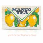 Mlesna Ceylon loose leaf tea with mango flavor in wooden box