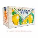 Mlesna Ceylon loose leaf tea with mango flavor in wooden box