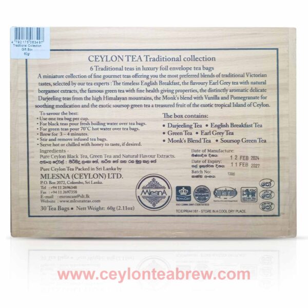 Mlesna Ceylon traditional black tea collection