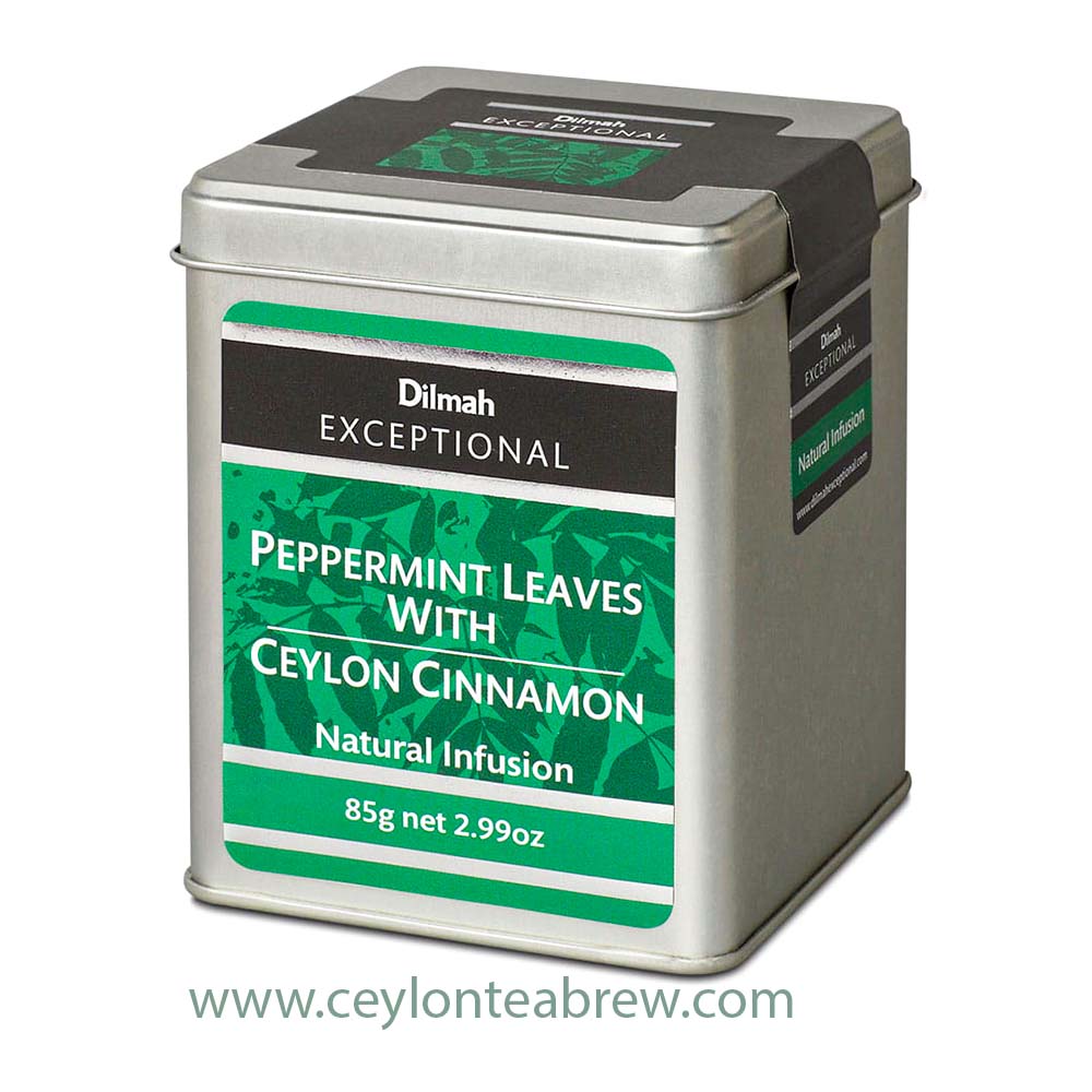 Dilmah peppermint leaves with cinnamon tea