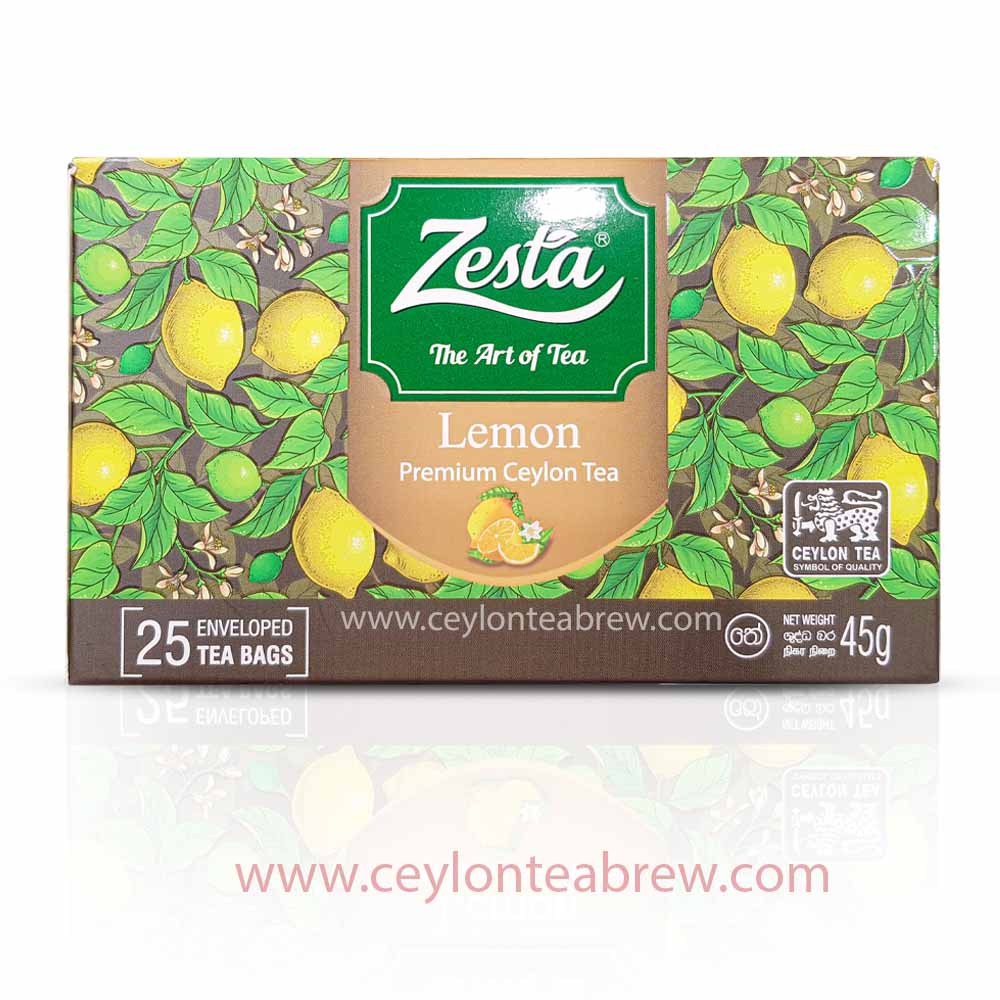Zesta Ceylon tea with natural Lemon tea bags