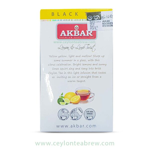 Akbar Ceylon flavored black tea with real fruit pieces 1