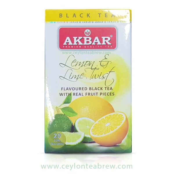 Akbar Ceylon flavored black tea with real fruit pieces 1