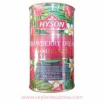 Hyson Ceyon black tea with strawberry gourmet leaf tea