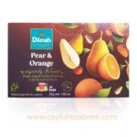 Dilmah Ceylon tea pear and orange flavored tea bags