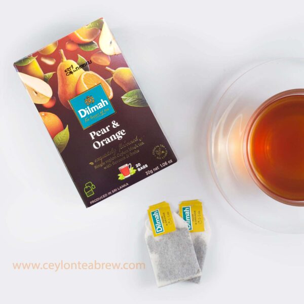 Dilmah Ceylon tea pear and orange flavored tea bags