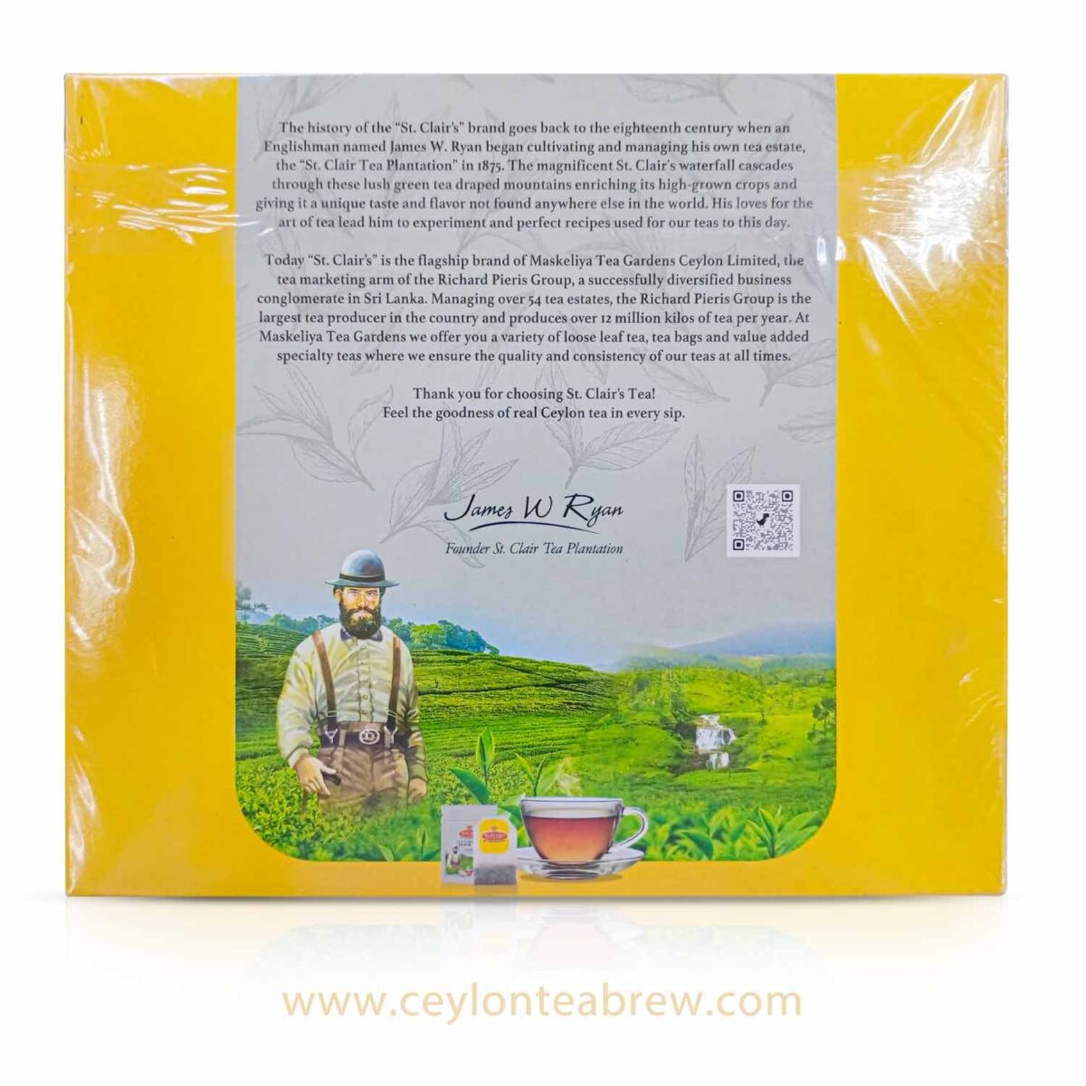 St.Clcair's Ceylon Black tea bags master blenders tea