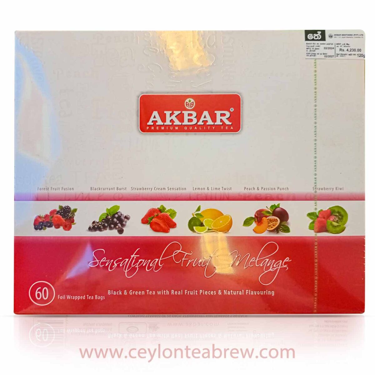 Akbar ceylon natural fruits infusion teas