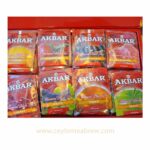 Akbar flavored natural fruits flavored black tea 80 bags