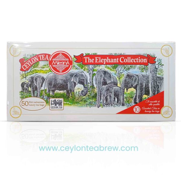 Mlesna Ceylon elephant collection assorted luxury tea bags gift