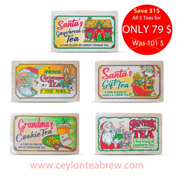 Mlesna Ceylon flavored Christmas teas