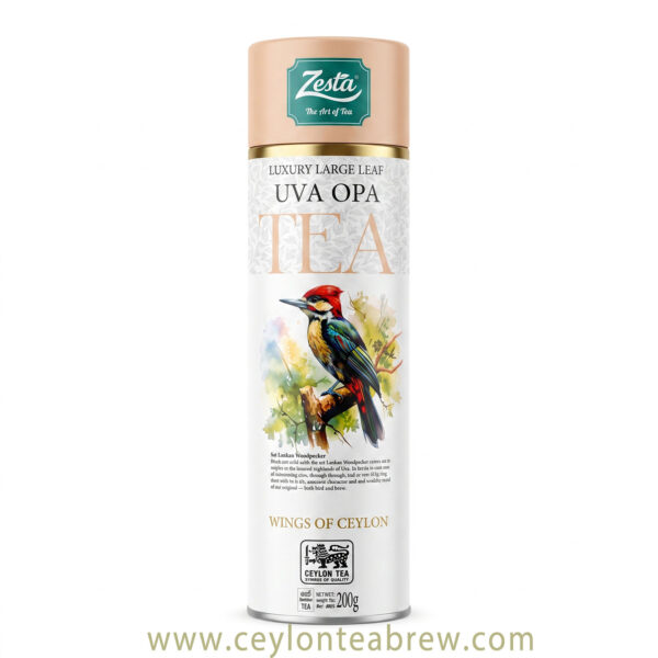 Zesta Ceylon luxury large leaf tea Uva OPA
